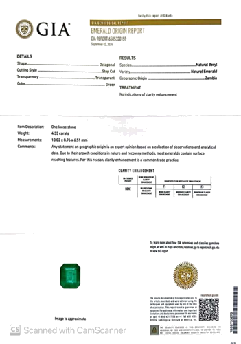 4.33 carat GREEN Smaragdas (1)