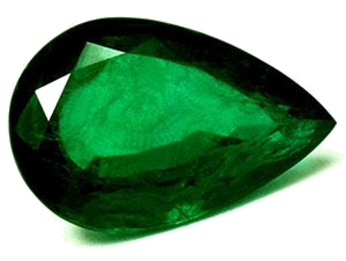 7.8 carat GREEN Pear Smaragdas (1)