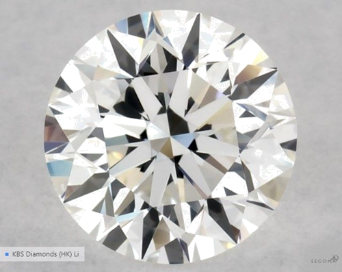 0.56 carat G-VVS2 Excellent cut Natūralus Round Deimantas (1)