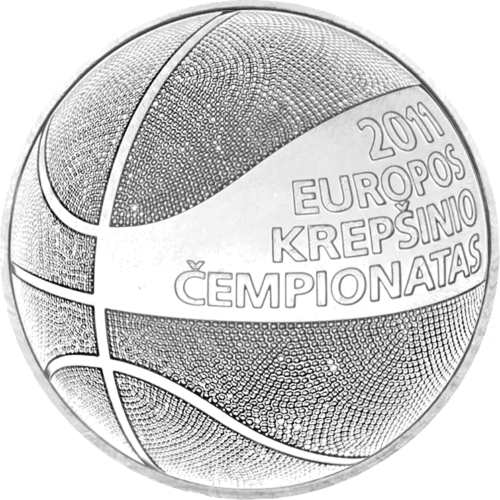 2011 Lietuvas basketbola 1 lita monēta (1)