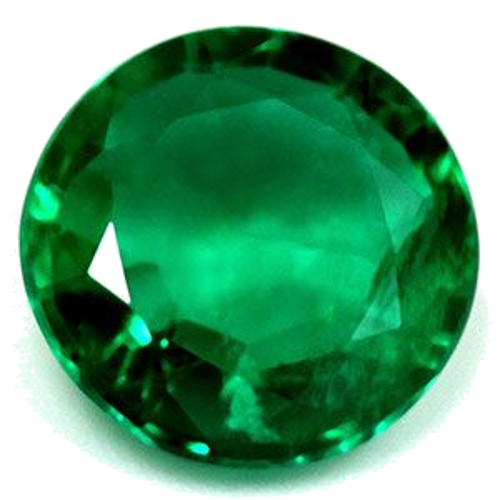 1.09 carat GREEN Round Smaragdas (1)