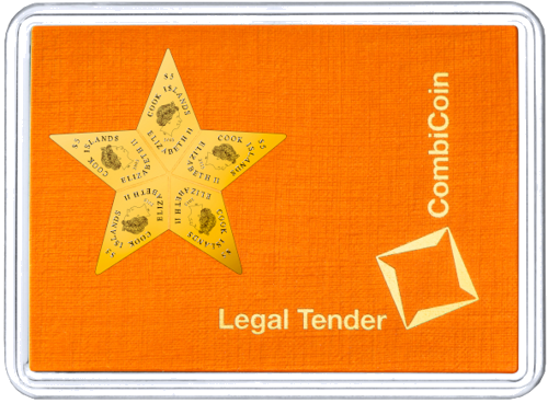 5 x 1 g investīciju zelta stienis CombiBar™ Gold STAR  Valcambi (4)