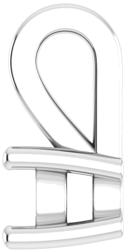 14K White 3.2 mm Round Pendant Mounting (3)