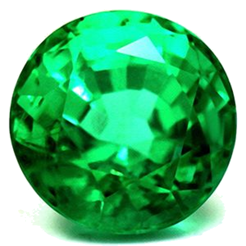 1.33 carat GREEN Round Smaragdas (1)