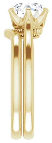 14K Yellow 7.4 mm Round Engagement Ring Mounting (9)