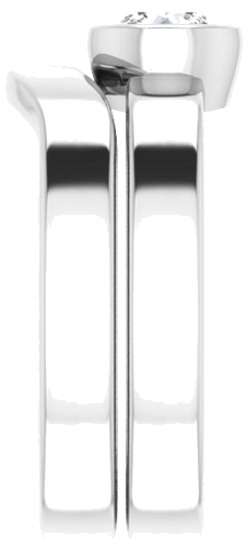 Sužadėtuvių Žiedas „Solitaire“ 417 Baltojo Aukso Round 5.2mm (9)