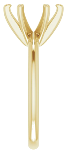 Sužadėtuvių Žiedas „Solitaire“ 585 Geltonojo Aukso Round 9mm (4)