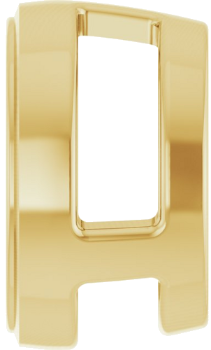 14K Yellow 7.5 mm Round Slide Pendant Mounting (3)