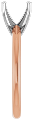 Sužadėtuvių Žiedas „Solitaire“ 585 Baltojo Ir Rožinis Aukso Round 8mm (4)