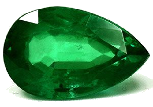 6.15 carat GREEN Pear Smaragdas (1)
