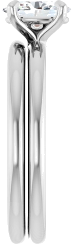 Sužadėtuvių Žiedas „Solitaire“ 585 Baltojo Aukso Oval 7mm x 5mm (9)