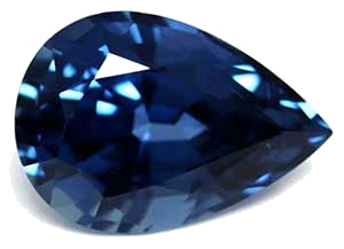 3.38 carat BLUE Pear Safyras (1)