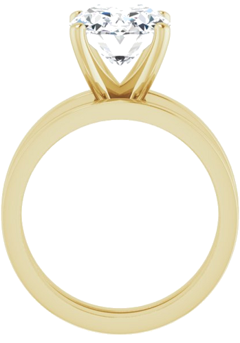 Sužadėtuvių Žiedas „Solitaire“ 585 Geltonojo Aukso Oval 11mm x 9mm (7)