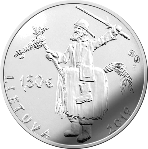 2019 Lietuvas karnevāla 1,5 eiro monēta (2)