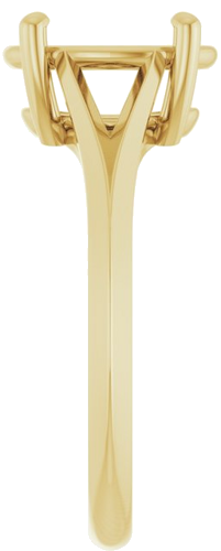 Sužadėtuvių Žiedas „Solitaire“ 585 Geltonojo Aukso Oval 10mm x 8mm (4)