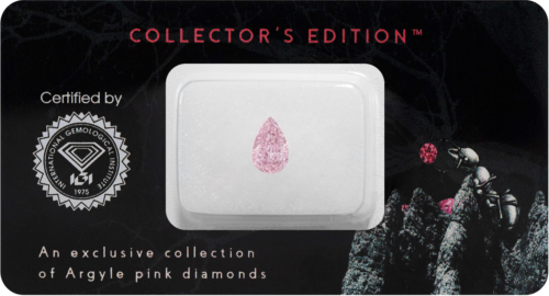 0.70 carato Fancy Pink-VVS1 Pear Cut Natūralus deimantas (1)