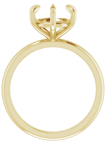 Sužadėtuvių Žiedas „Solitaire“ 585 Geltonojo Aukso Round 8.8mm (2)