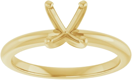 Sužadėtuvių Žiedas „Solitaire“ 750 Geltonojo Aukso Oval 8mm x 6mm (3)