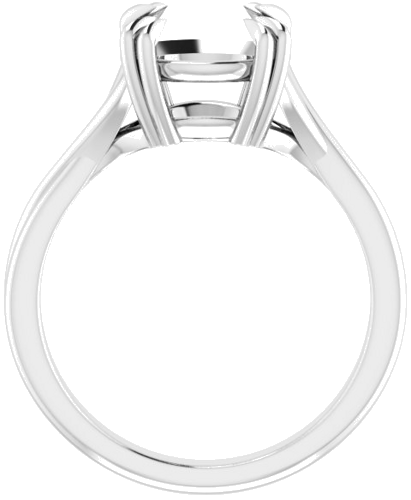 Platinum 9.4 mm Round Solitaire Engagement Ring Mounting (2)