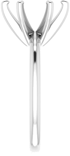 Sužadėtuvių Žiedas „Solitaire“ 950 Platinos Round 10mm (4)