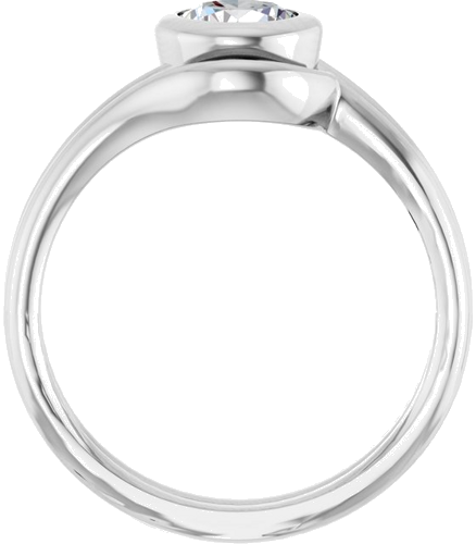 14K White 6.5 mm Round Engagement Ring Mounting (7)