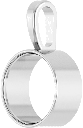 Pakabukas „Bezel-Set Solitaire“ 925 Sidabro Round 10mm (2)