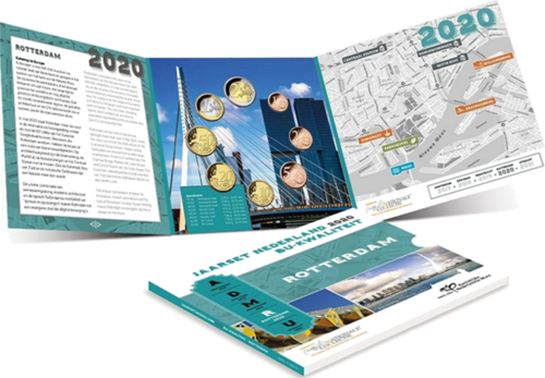 2020 Нидерланды Роттердам Набор монет евро BU (1)