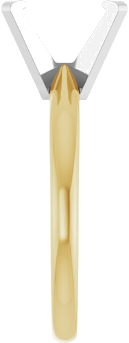 Sužadėtuvių Žiedas „Solitaire“ 585 Baltojo Ir Geltonojo Aukso Emerald 8.5mm x 6.5mm (4)