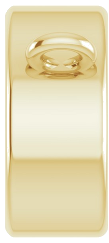 14K Yellow 5 mm Round Rose-Cut Bezel-Set Necklace Center (3)