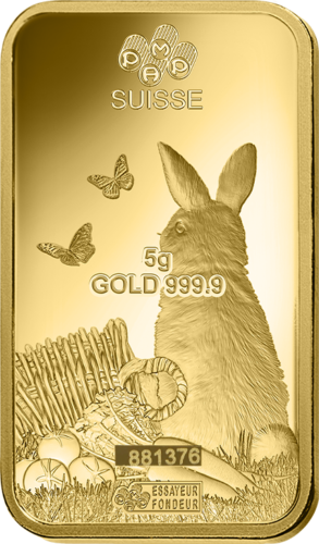 5 g Investment Gold Bar Year of the Rabbit PAMP (4)