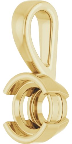 Pakabukas „Half-Bezel Solitaire“ 585 Geltonojo Aukso Round 6mm (2)