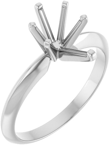 Sužadėtuvių Žiedas „Lightweight Solitaire“ 585 Baltojo Aukso Pear Shape 10mm x 6mm (1)