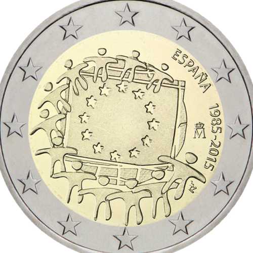 2015 Spain EU Flag 2 euro coin (2)