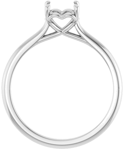 Sužadėtuvių Žiedas „Solitaire“ 585 Baltojo Aukso Round 6.5mm (2)