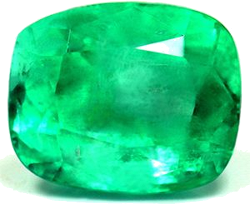 5.82 carat GREEN Cushion Smaragdas (1)