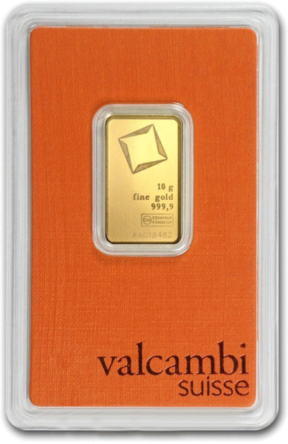 10 g Investicinio aukso luitas Valcambi (2)