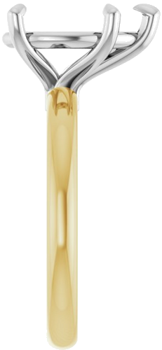 Sužadėtuvių Žiedas 585 Baltojo Ir Geltonojo Aukso Pear Shape 12mm x 8mm (4)