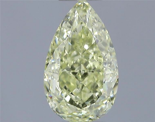 1.01 carat Fancy Light Yellow-SI2 Natūralus Pear Deimantas (1)