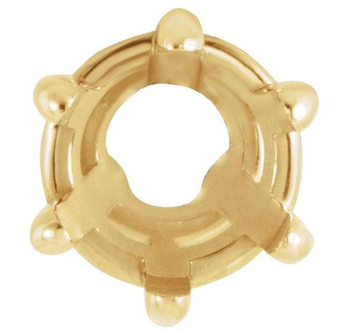 14K Yellow 5.5 mm Round Slide Pendant Mounting (1)