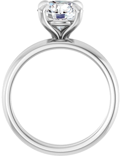 Sužadėtuvių Žiedas „Solitaire“ 950 Platinos Round 8.2mm (7)