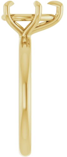 14K Yellow 10x7 mm Pear Solitaire Engagement Ring Mounting (4)