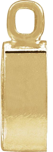 14K Yellow 6x4 mm Oval Bezel-Set Cabochon Pendant Mounting (2)