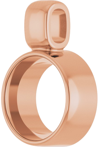 14K Rose 5 mm Round Bezel-Set Pendant Mounting (2)