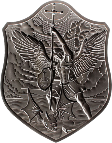 1 kg Archangel Michael Silver .999 Shield 2022 South Korea (2)