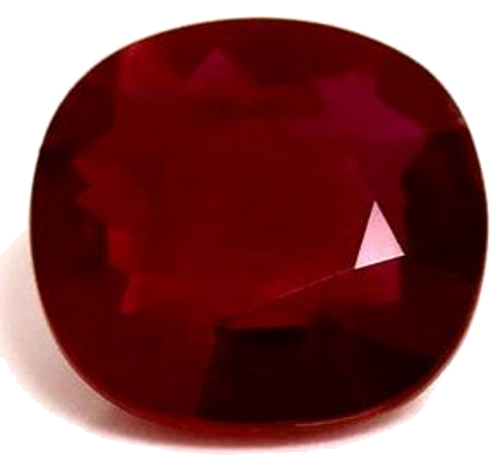 1.09 carat RED Cushion Rubinas (1)