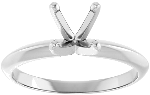 Sužadėtuvių Žiedas „Light Solitaire“ 950 Platinos Round 6mm x 6.6mm (3)