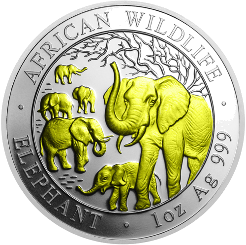 1 oz Elephants 2008 Somalia Silver Coin (1)