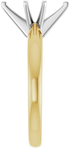 14K Yellow White 10.5x5.5 mm Marquise Solitaire Engagement Ring Mounting (4)