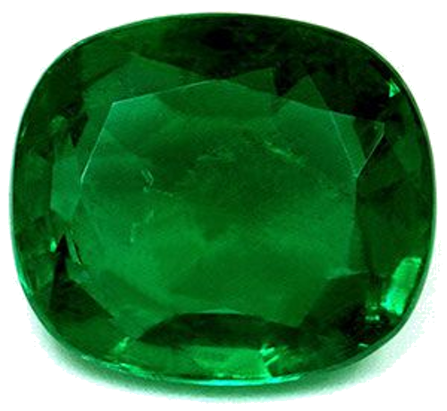 4.05 carat GREEN Cushion Smaragdas (1)