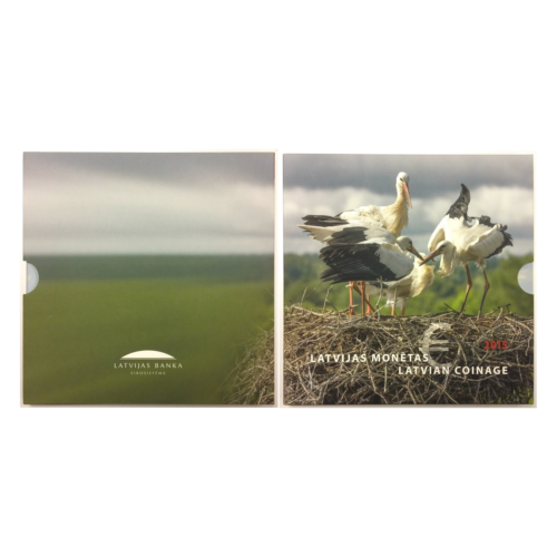 2015 Latvijas BU eiro monētu komplekts ar 2 eiro piemiņas monētu (2)